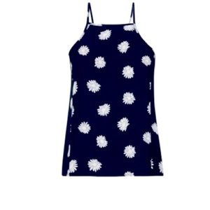 Cabi Petal tank. Size medium. Blue and white. Never been worn. New without tags